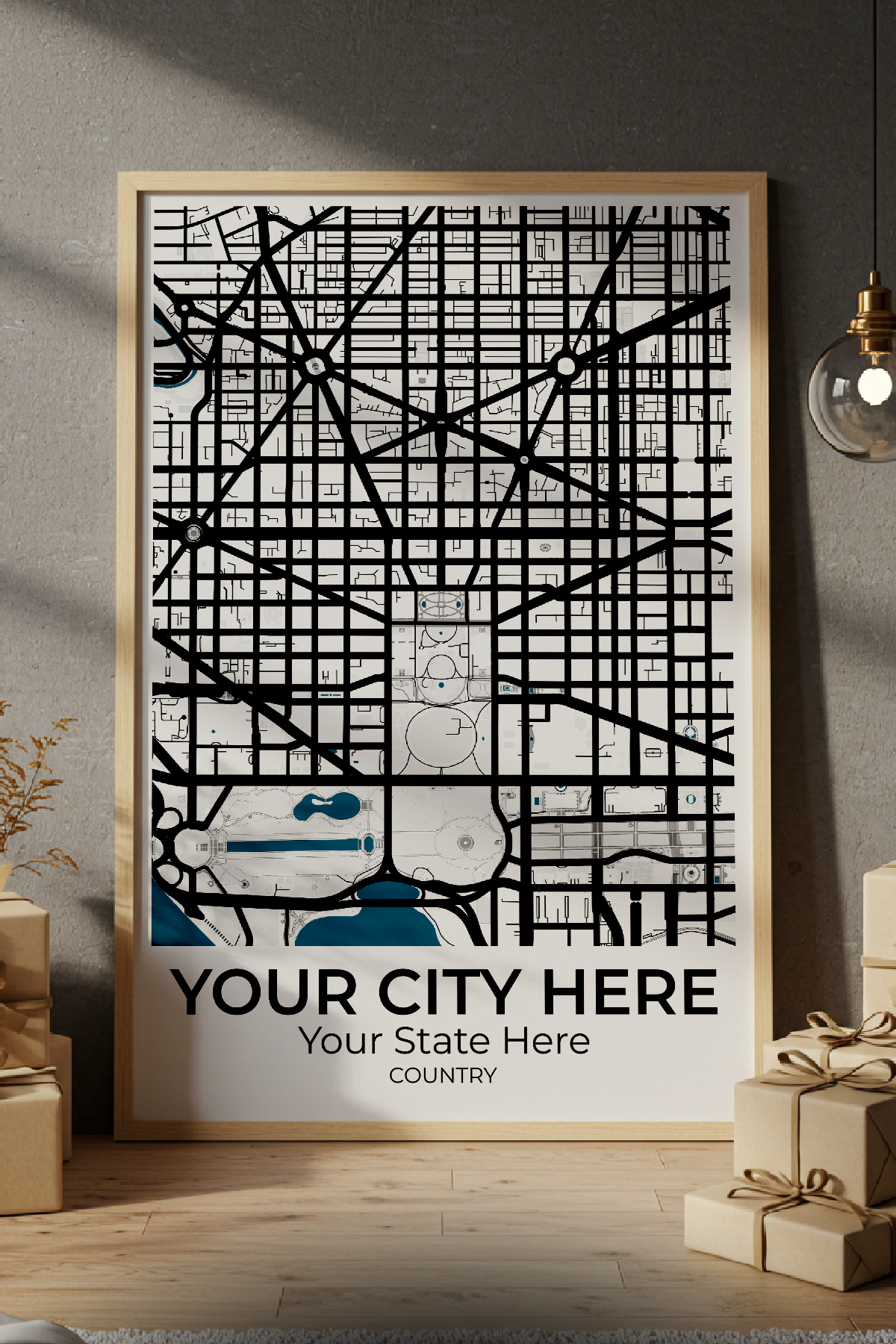 22+	Gift Idea Men	Configurations: Personalizable Maps Artworks - Rochag