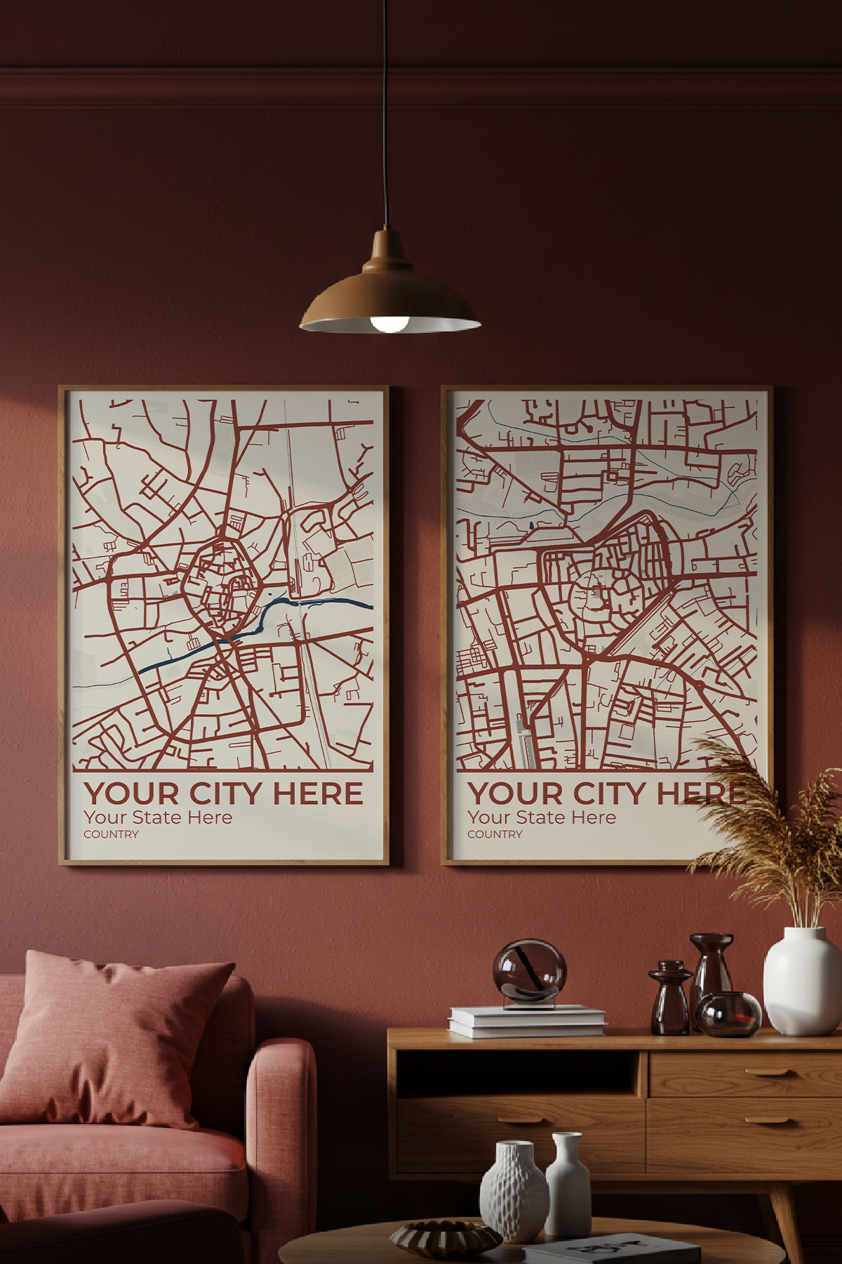 22+	Living Room Apartment Cute Alternatives: Customizable Wall Art Maps - Rochag