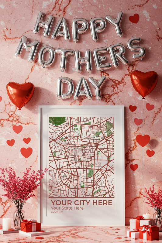 22+	Mothers Day Gift DIY From Adult Alternatives: Customizable Wall Art Maps - Rochag