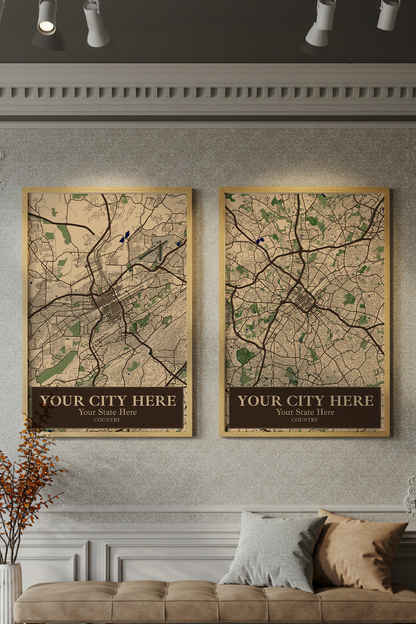 24+	Custom Wood Home Decor	Combinations: Personalizable Framed Maps