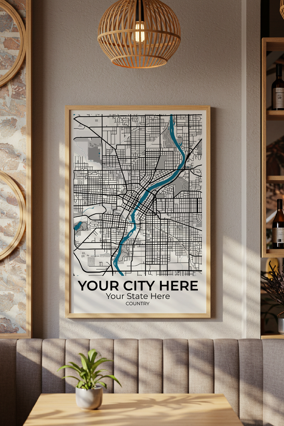 24+	Home Decor DIY Options: Custom Wall Art Maps