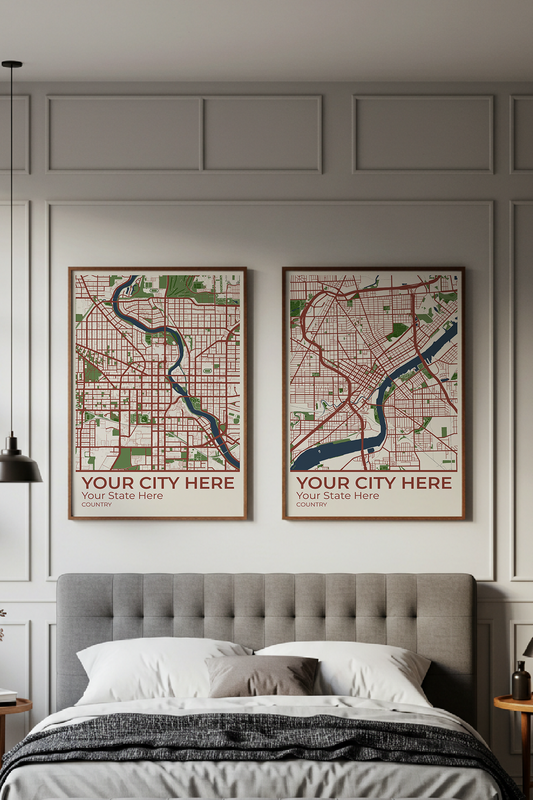 24+	Wall Art Aesthetic Bedroom Alternatives: Customizable Wall Art Maps - Rochag