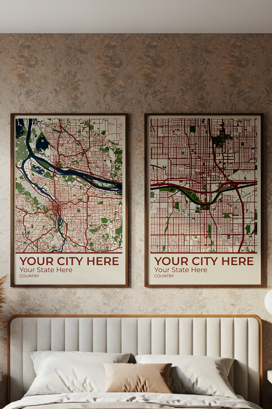 24+	Bedroom Decor Cozy Alternatives: Customizable Wall Art Maps