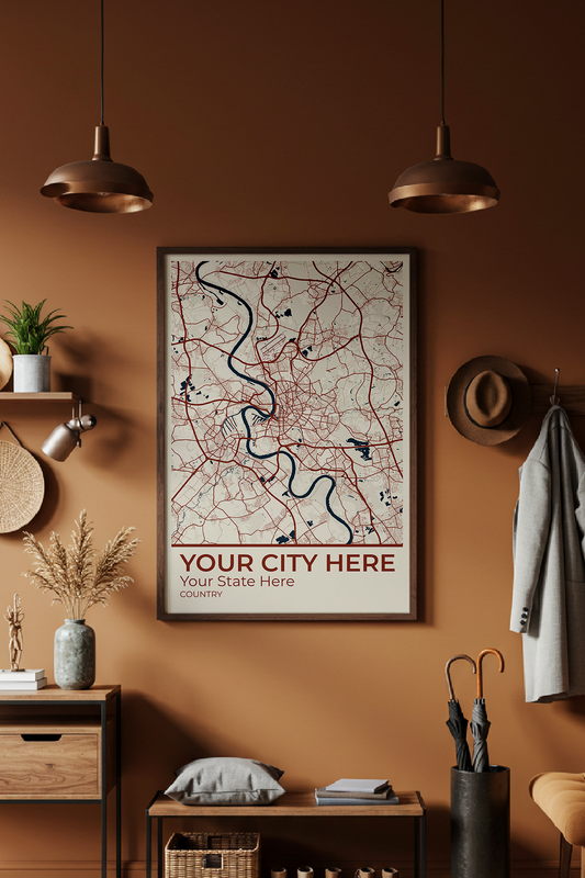 24+	Interior Design Accessories Options: Custom Wall Art Maps - Rochag