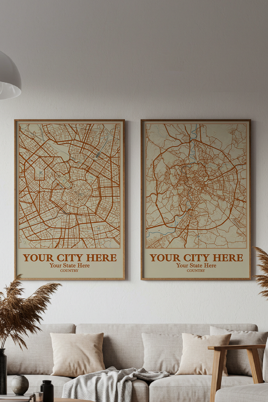 24+	Living Room Wall Decor Trends	Combinations: Personalizable Framed Maps - Rochag