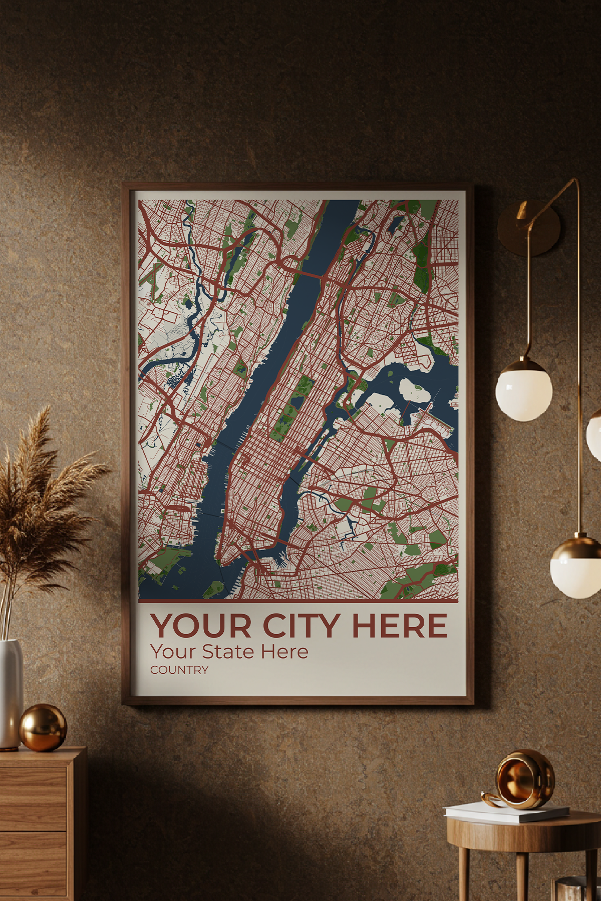 24+	Residential Interior Decoration Possibilities: Custom Wall Decor Maps - Rochag