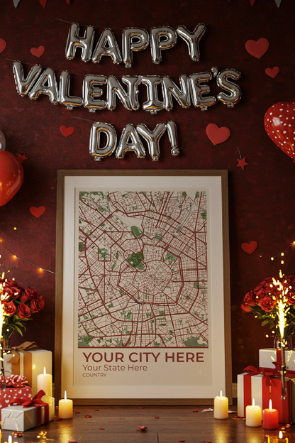 24+	Valentines Gift Aesthetic DIY Possibilities: Custom Wall Decor Maps - Rochag