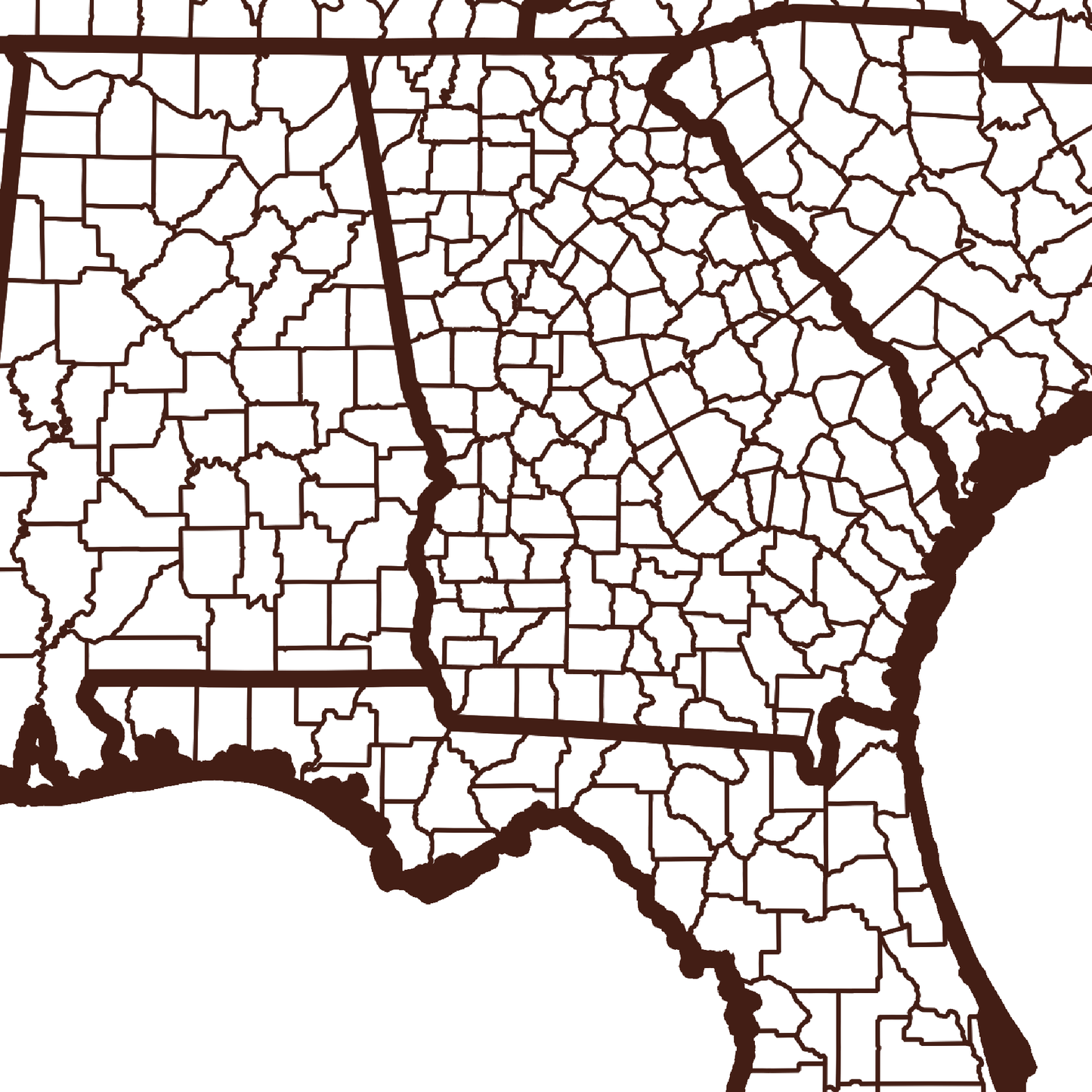 Lee County Map