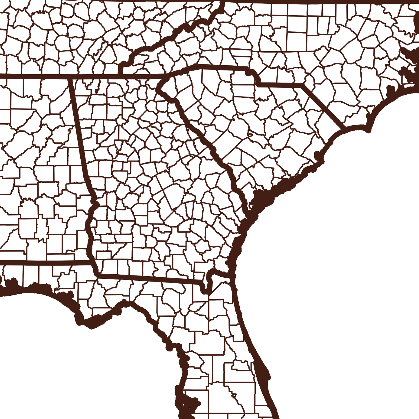 Long County Map - Rochag