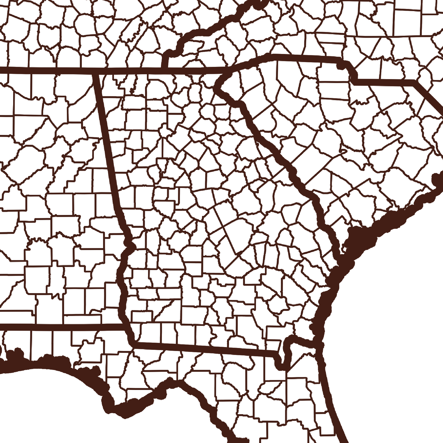 Lowndes County Map