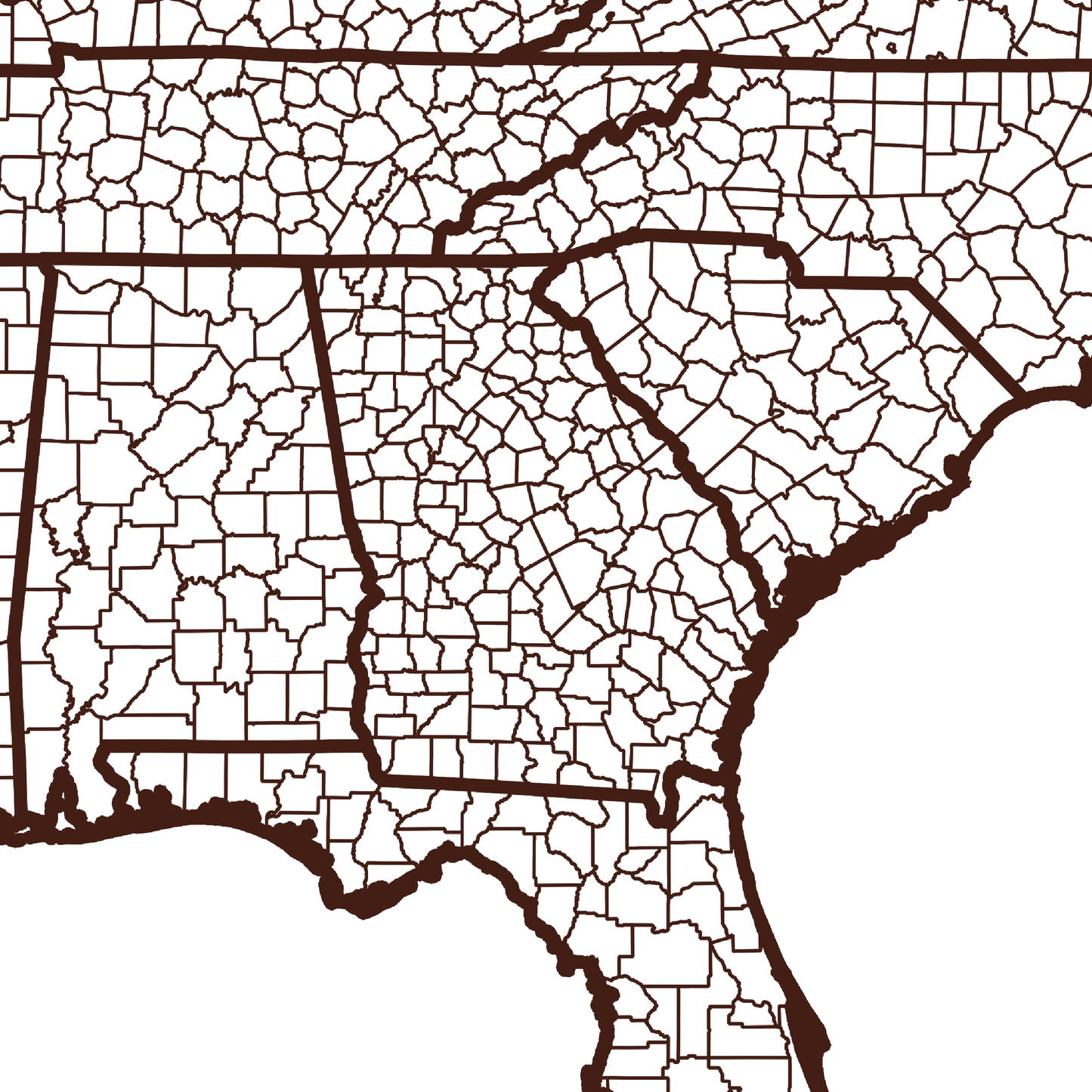 Lowndes County Map