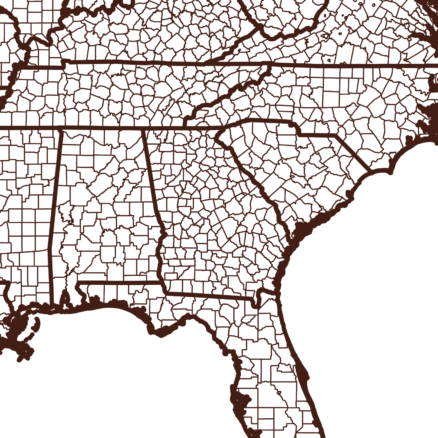 Lowndes County Map