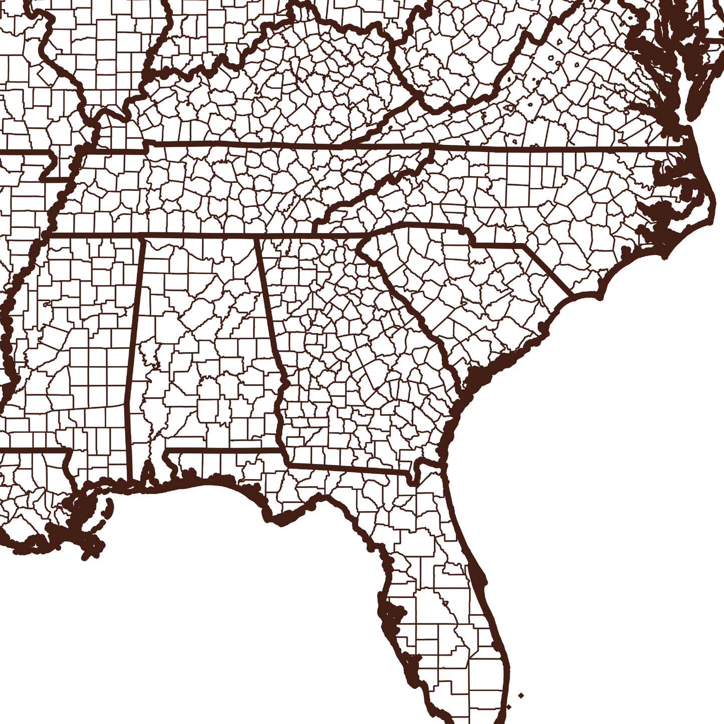 Lowndes County Map