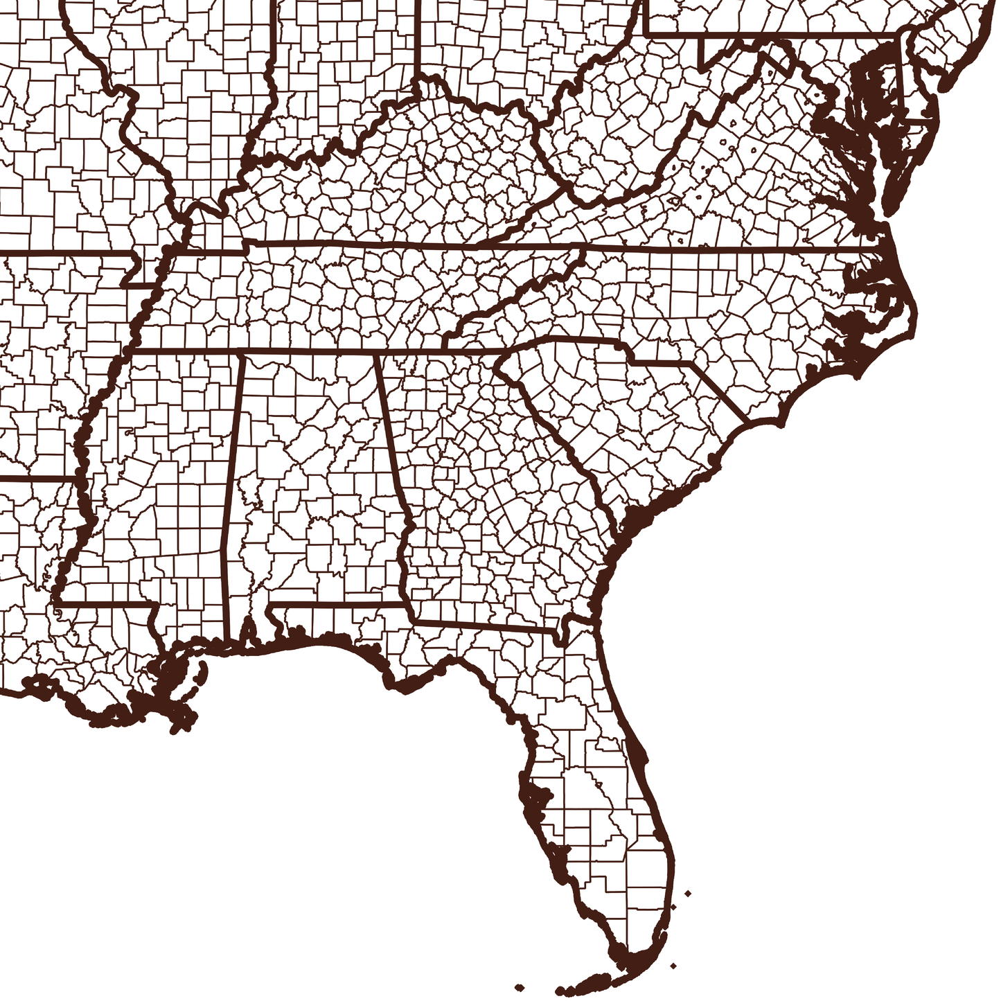 Lowndes County Map