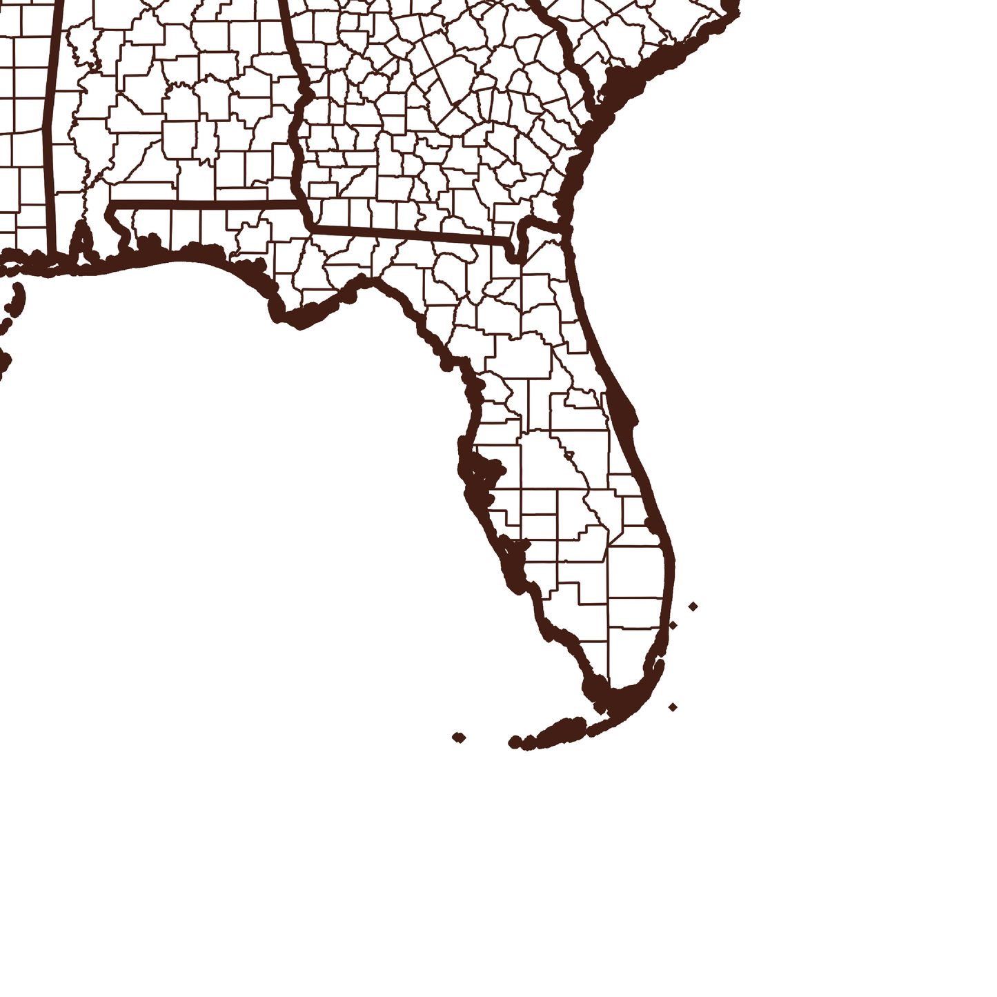 Manatee County Map