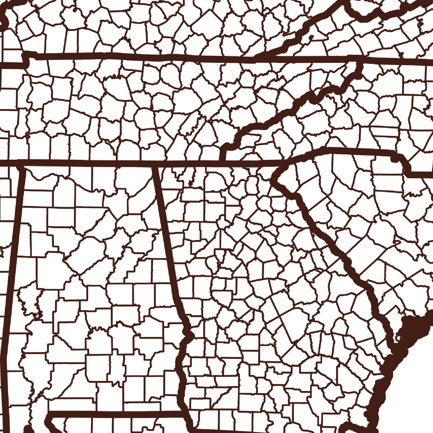 Milton County Map