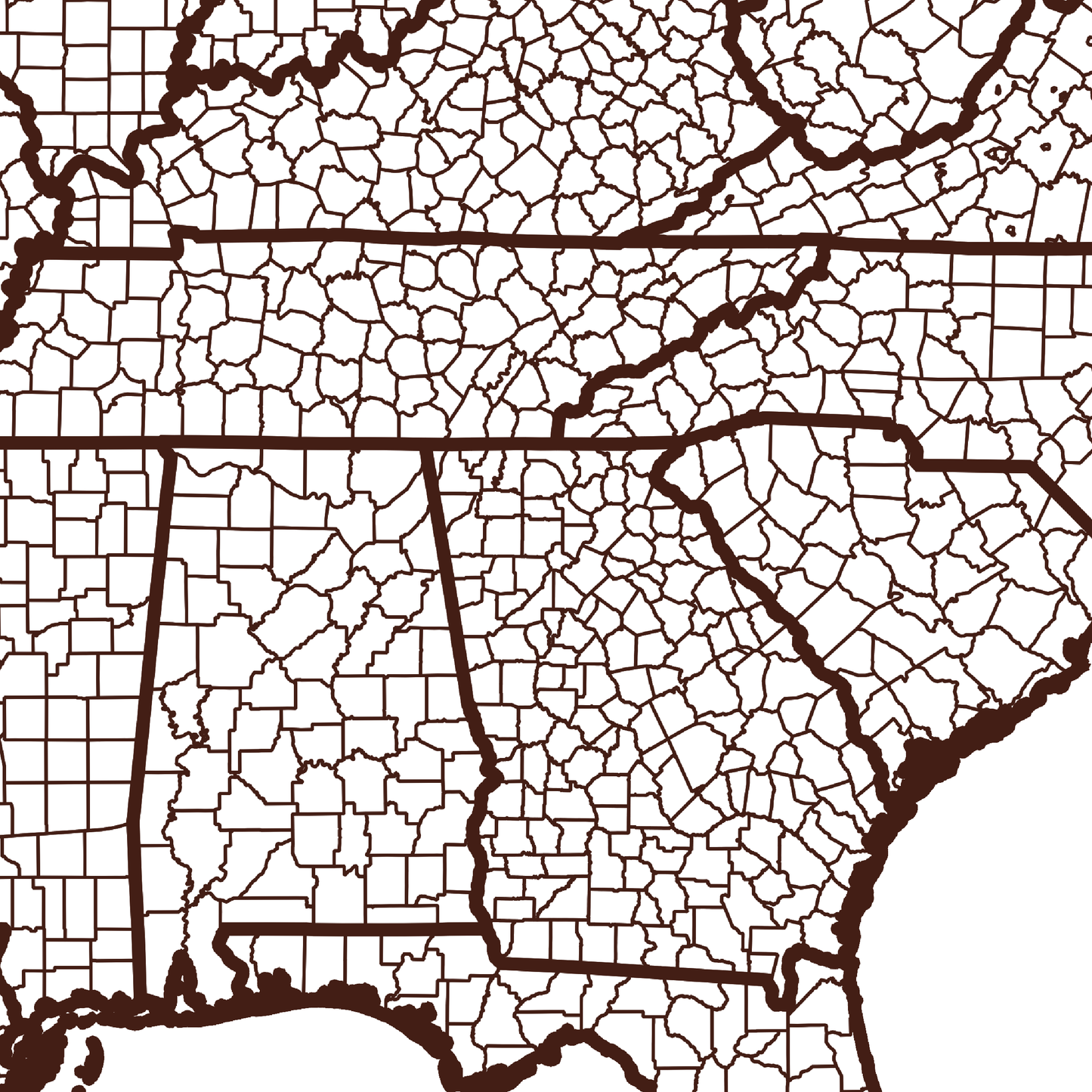 Milton County Map