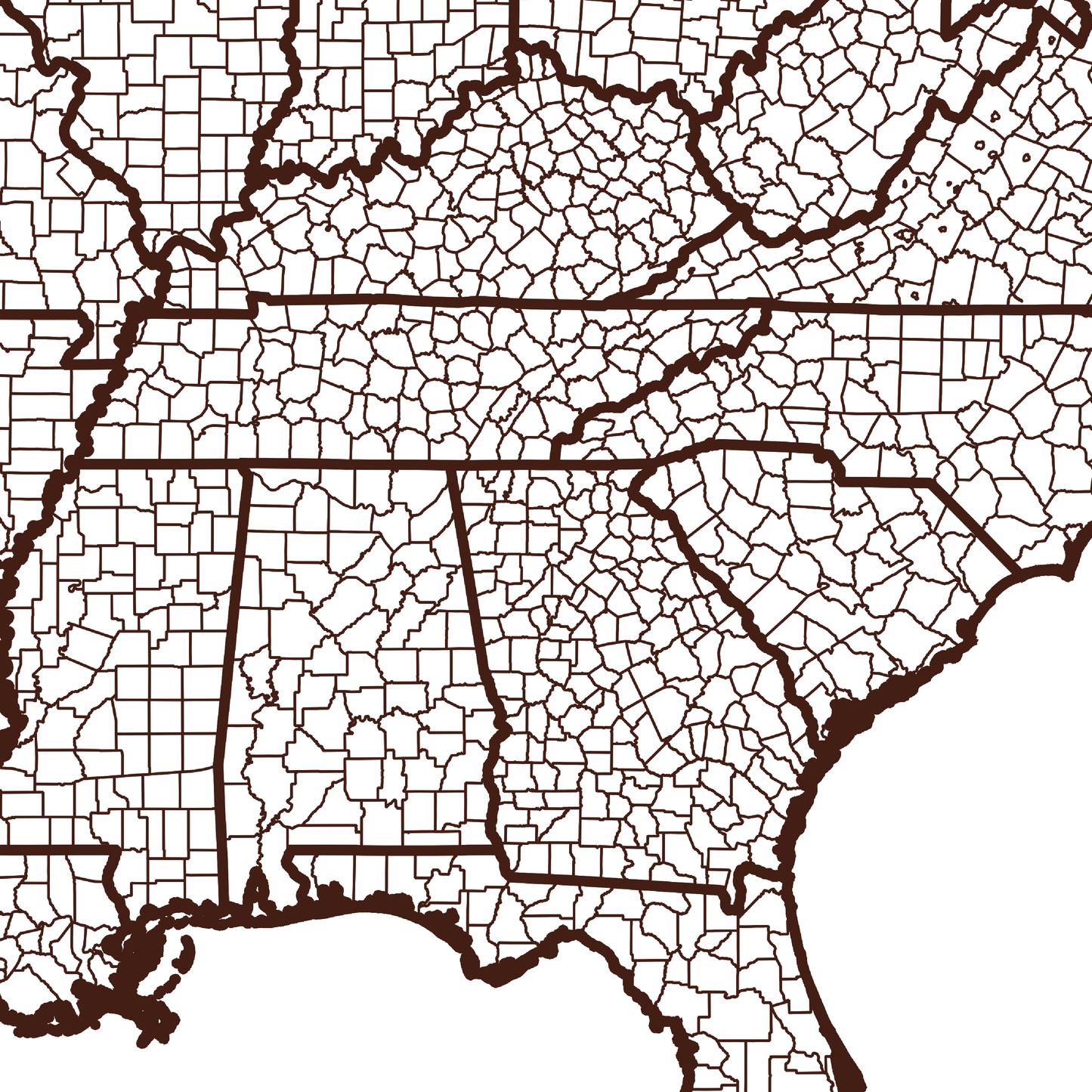 Milton County Map