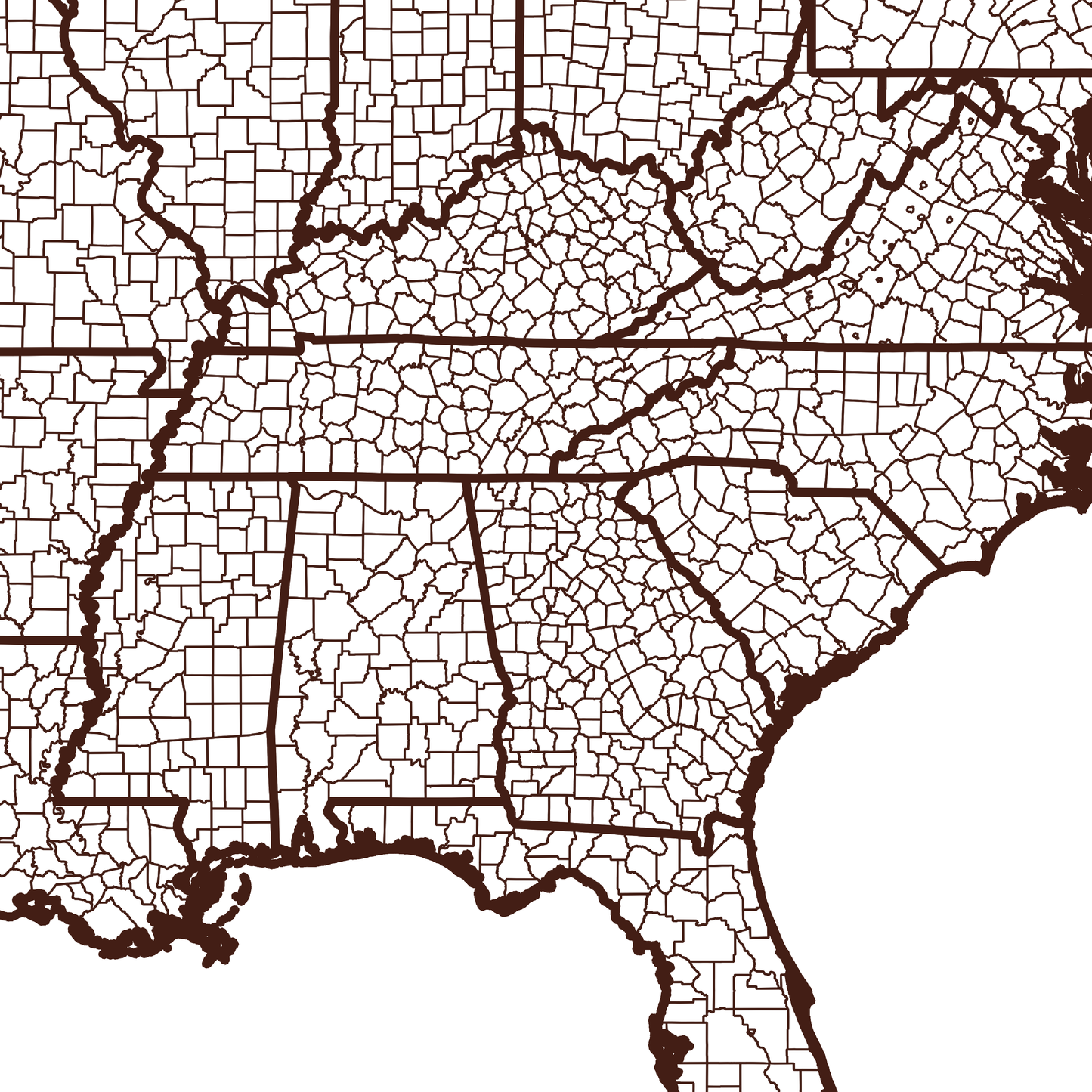 Milton County Map