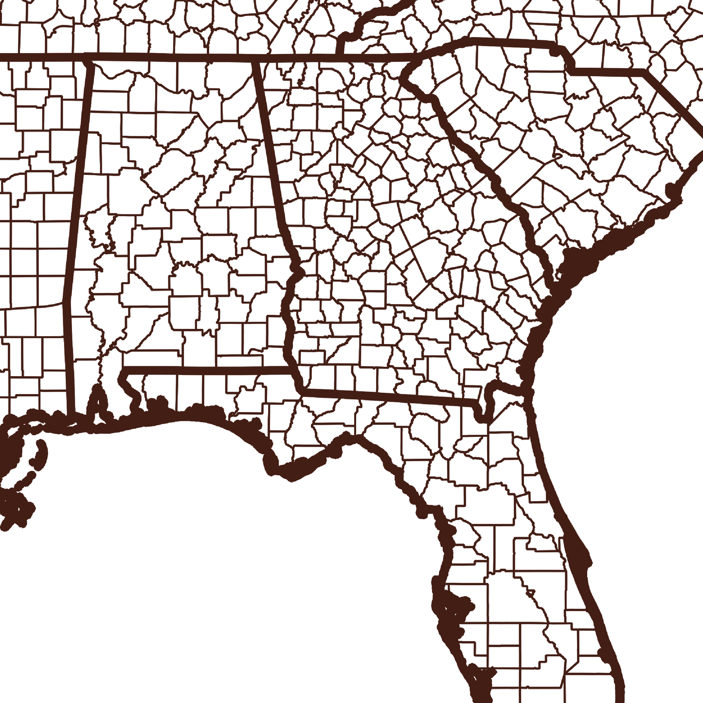 Mitchell County Map - Rochag