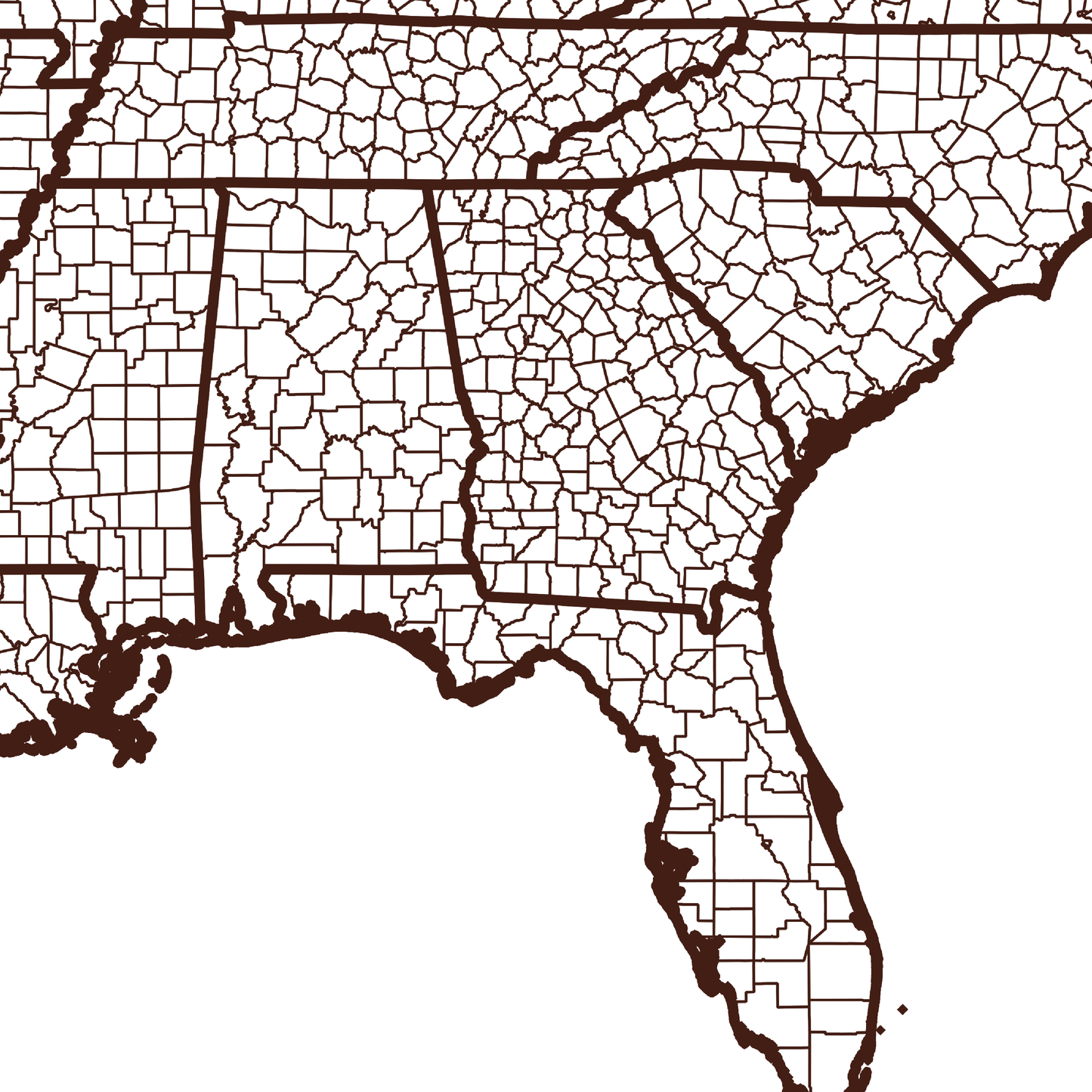 Mitchell County Map - Rochag