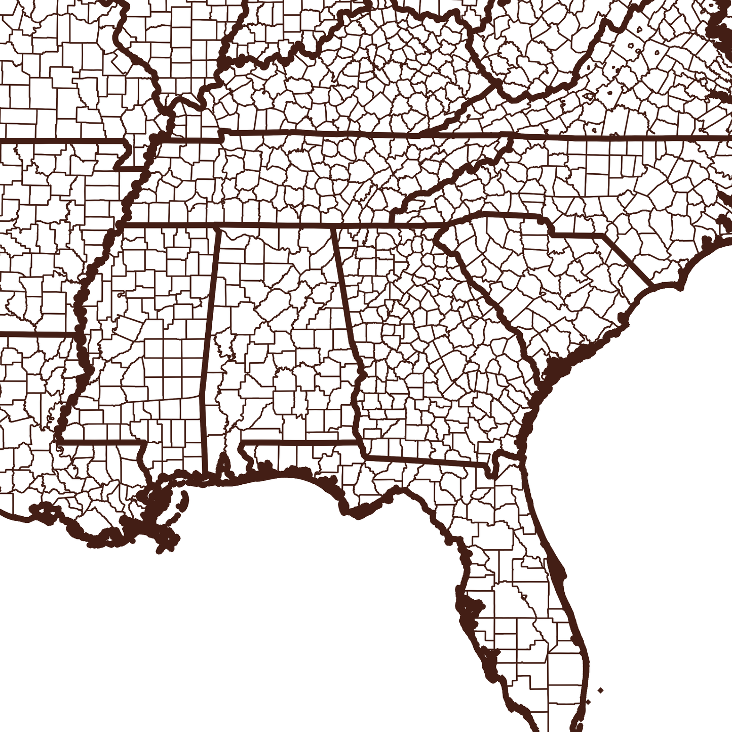 Muscogee County Map