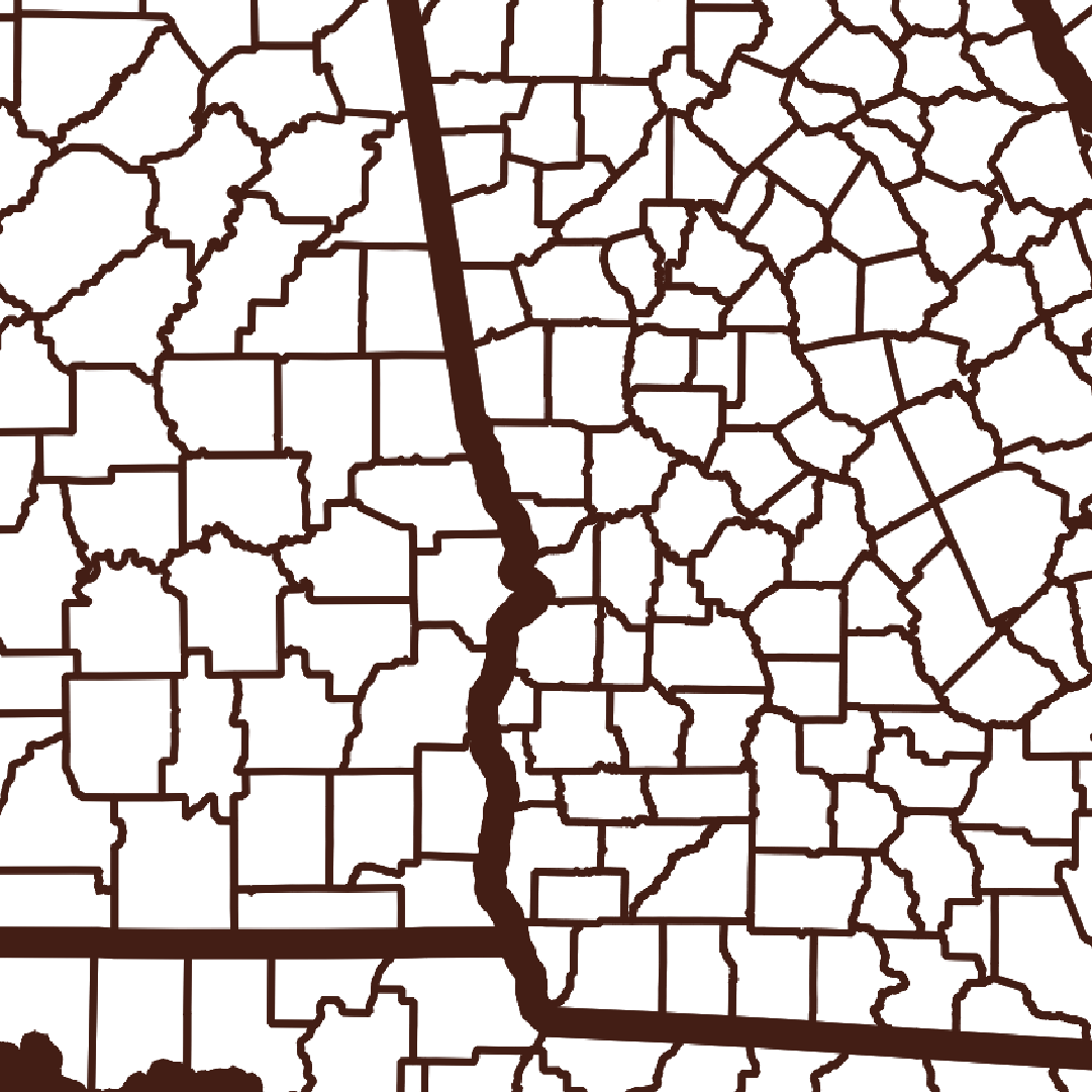 Muscogee County Map