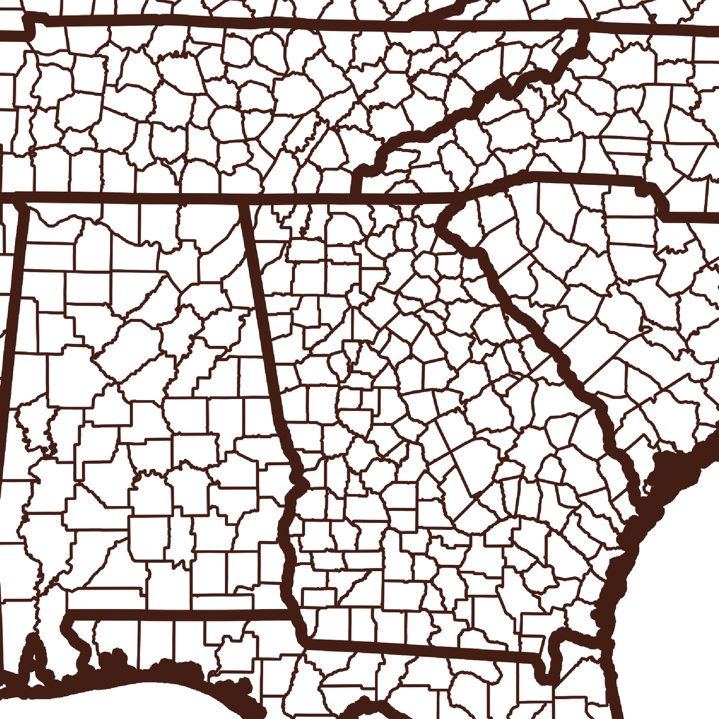 Spalding County Map