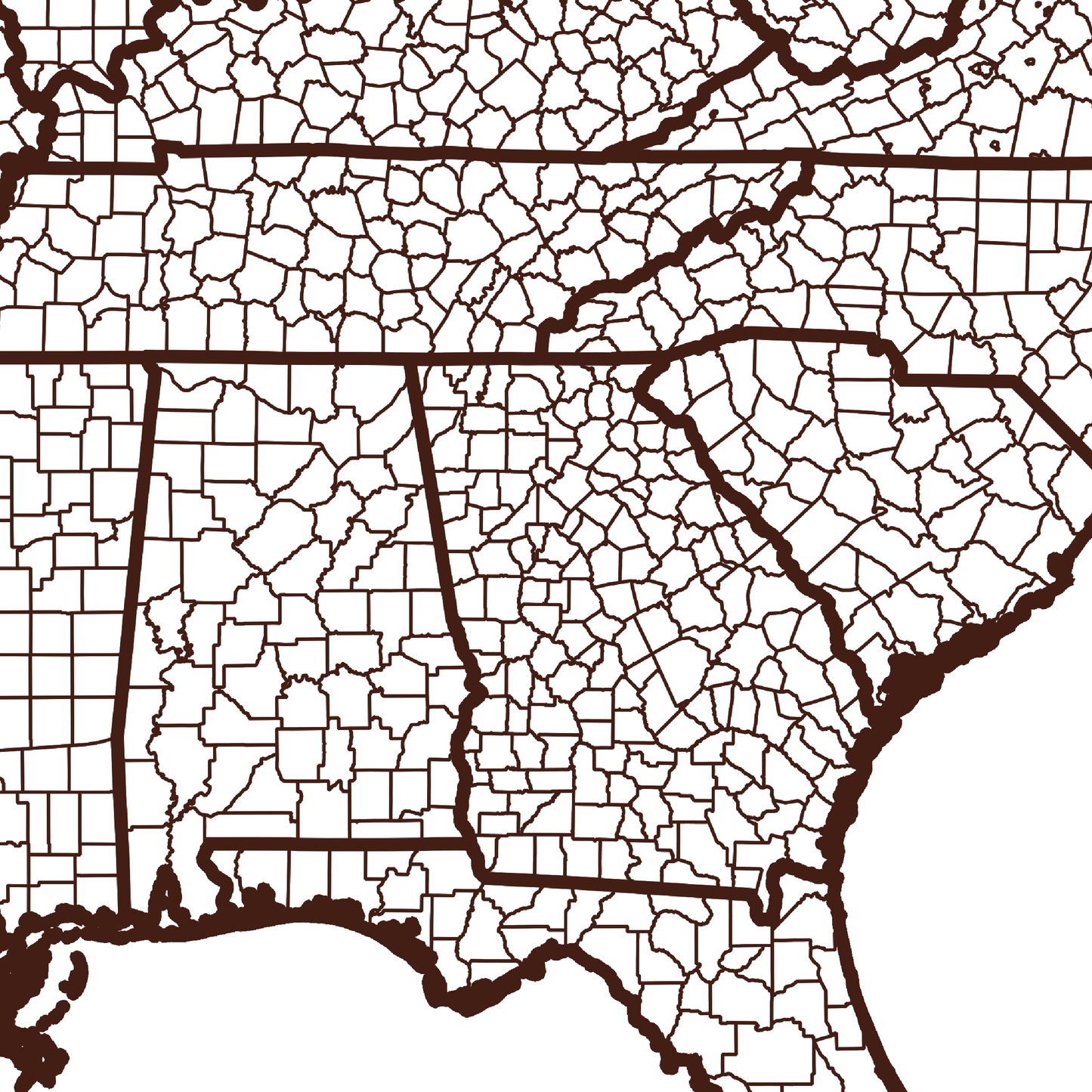 Spalding County Map