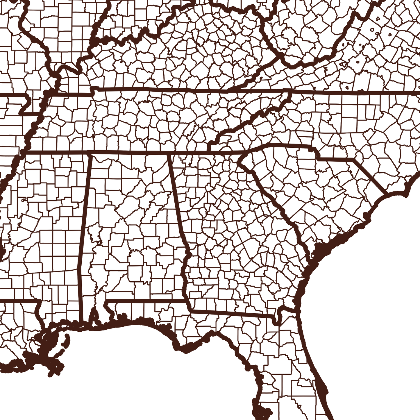 Spalding County Map