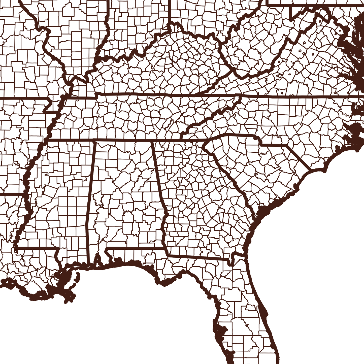 Spalding County Map