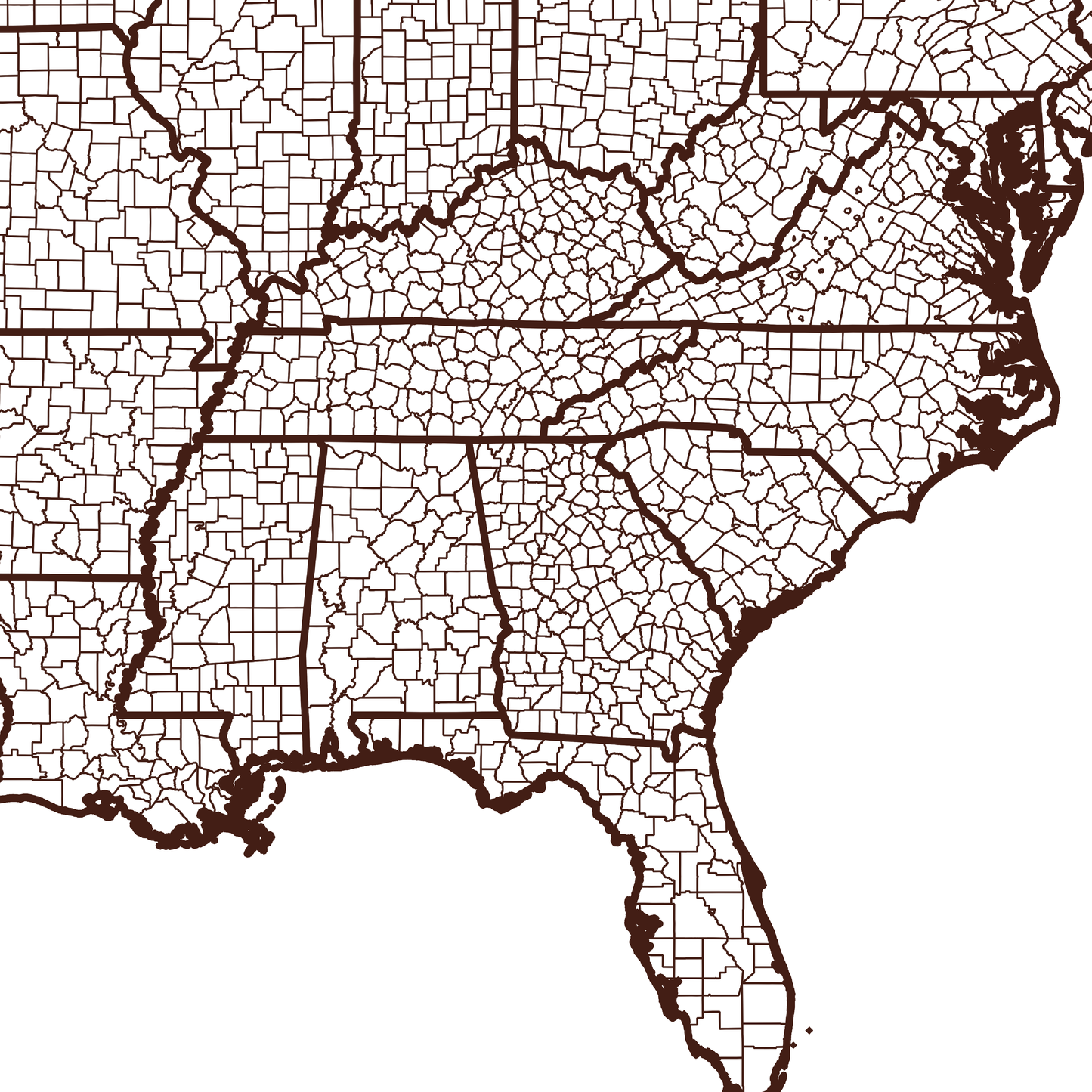 Spalding County Map