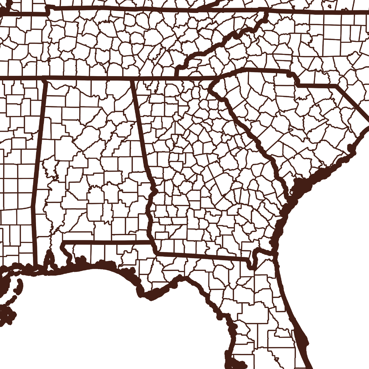 Taylor County Map