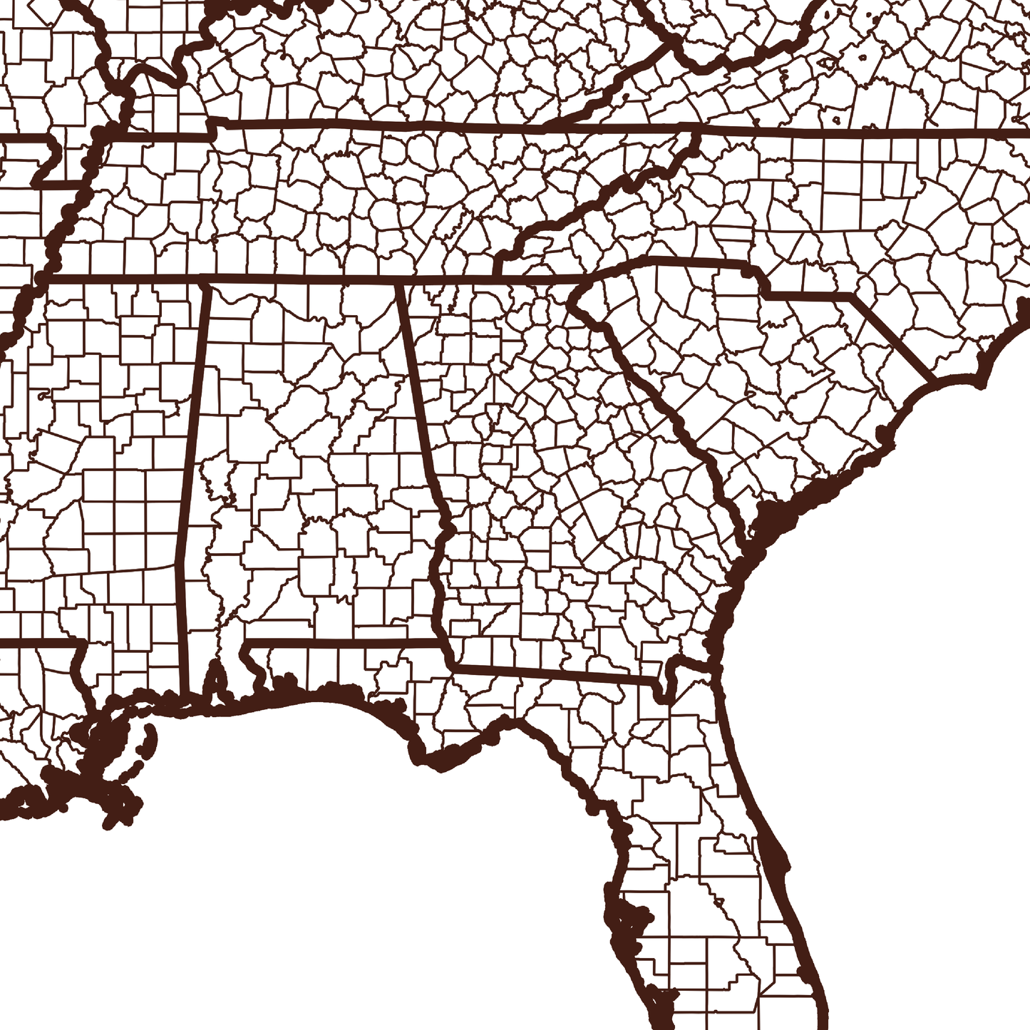 Taylor County Map