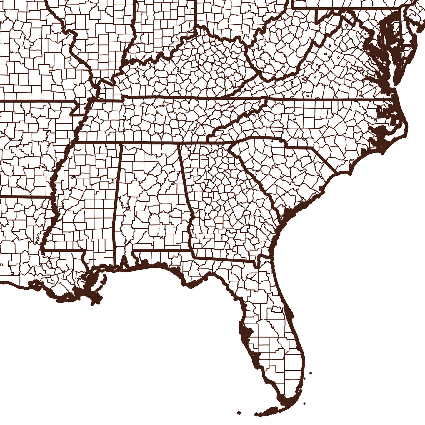 Taylor County Map