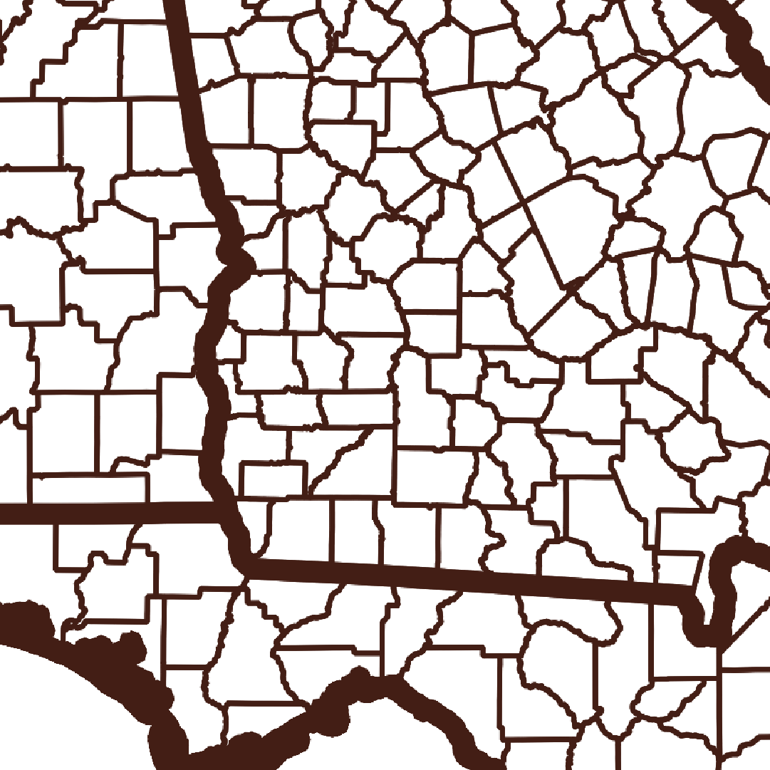 Terrell County Map