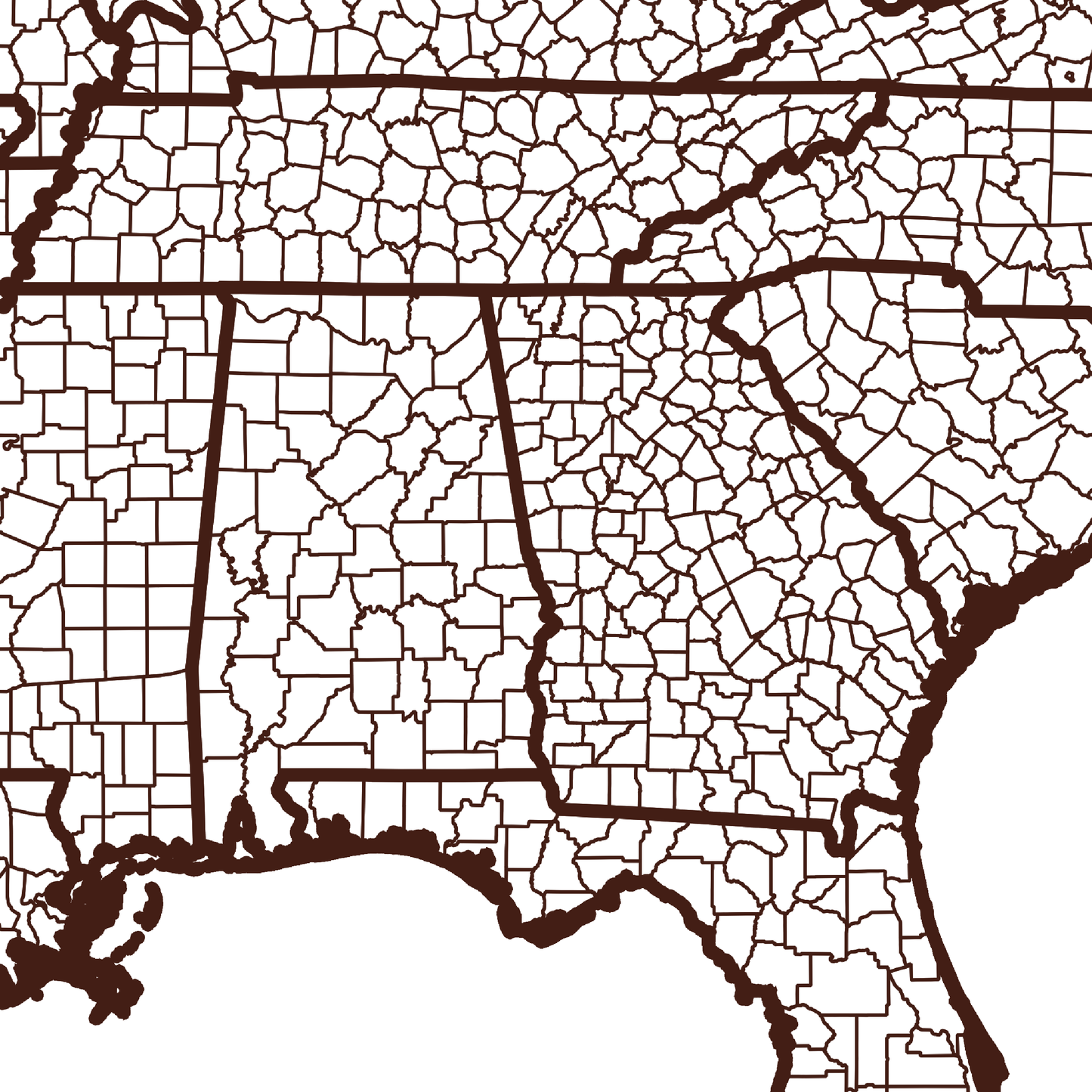 Troup County Map