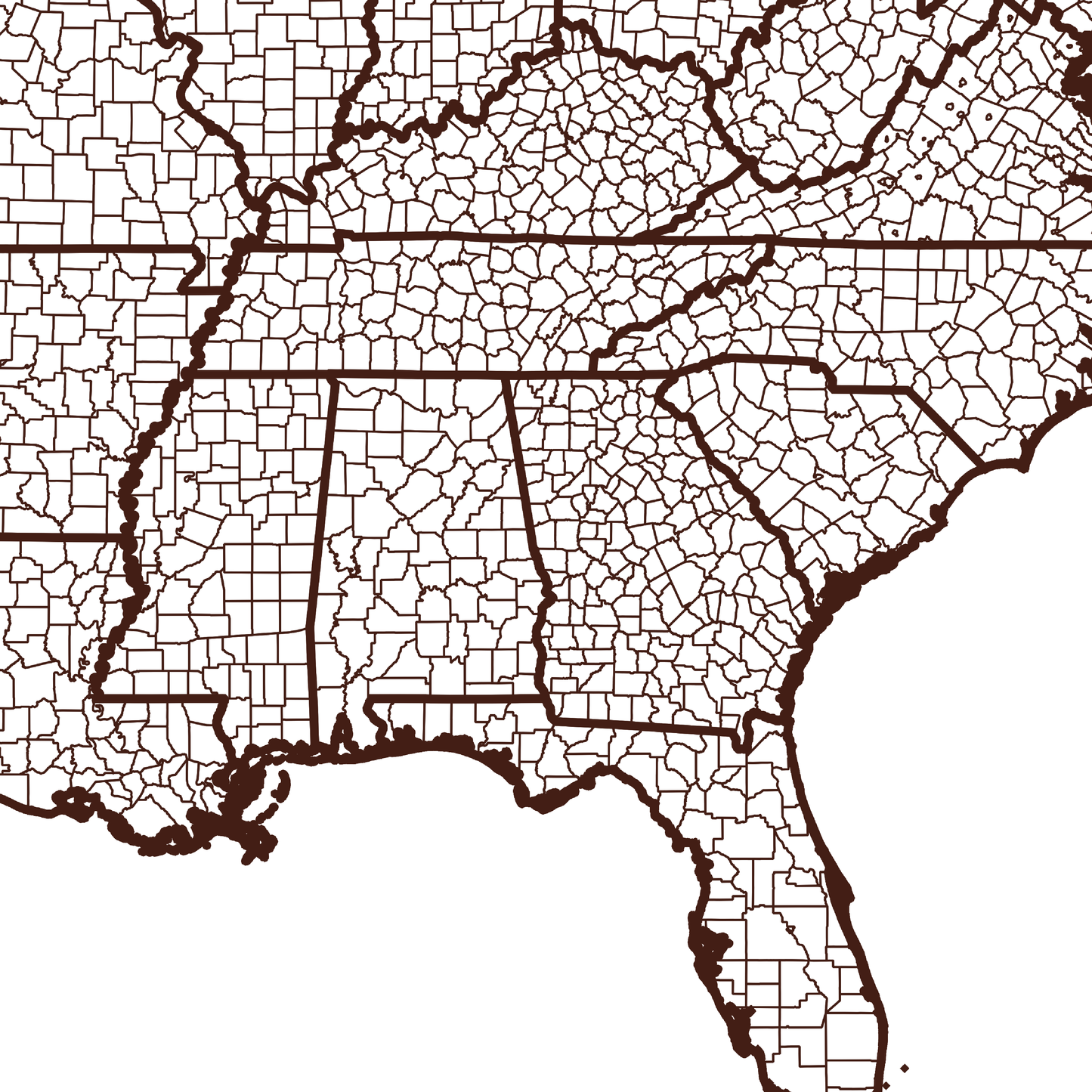 Troup County Map