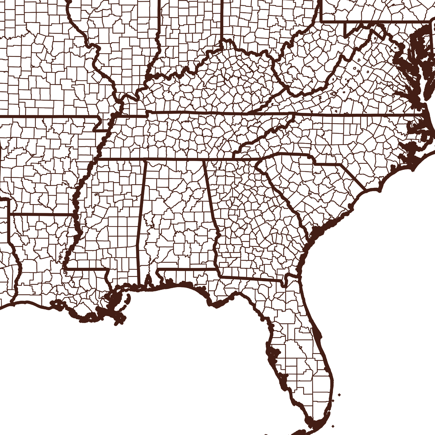 Troup County Map