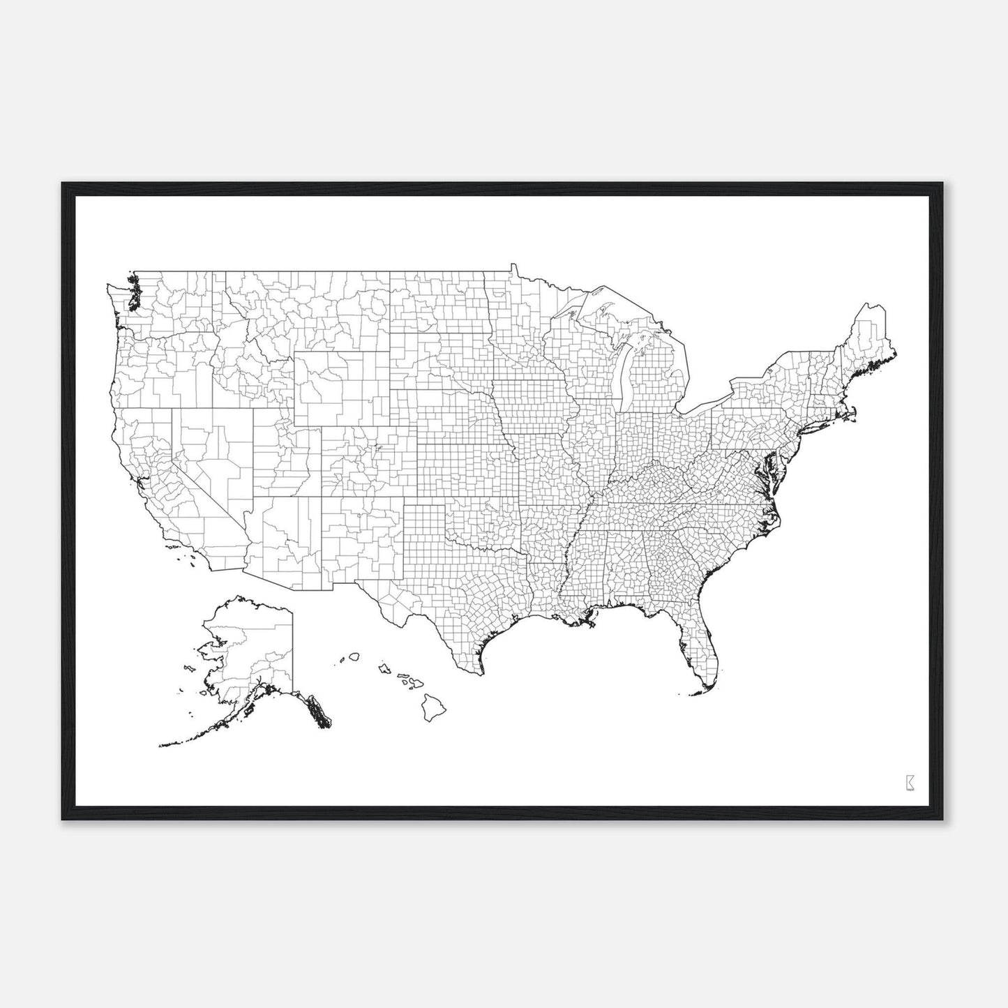 Rochag Interior Design - US Counties Map - Rochag