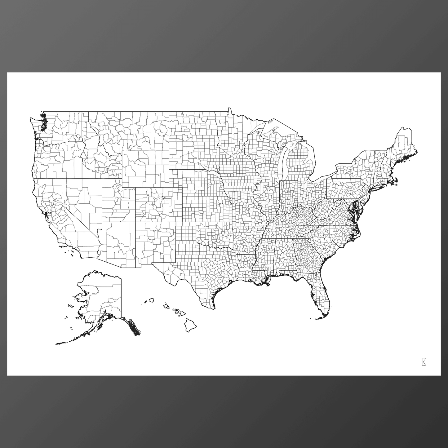 New Jersey Counties Map