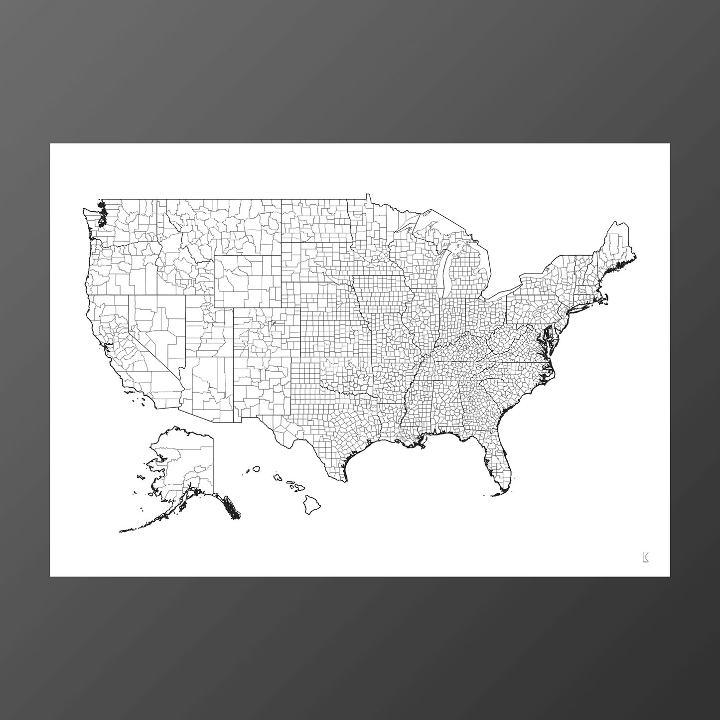 New Jersey Counties Map